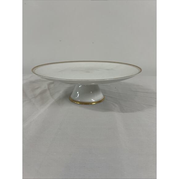 Golden Heirloom By Shufford Oven To Table Porcelain Cake Stand - Picture 1 of 10
